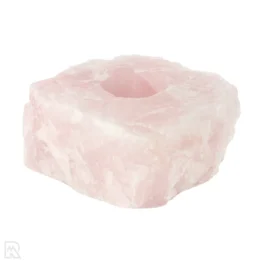 Rose Quartz Tea Light Holder from Brazil with item number 22312