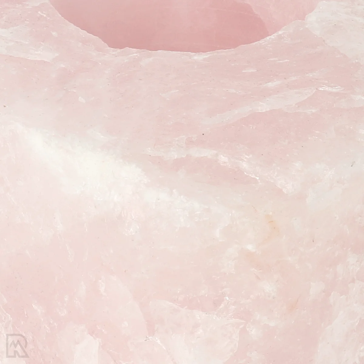 Rose Quartz Tea Light Holder 2 Rose Quartz Tea Light Holder from Brazil with item number 22312
