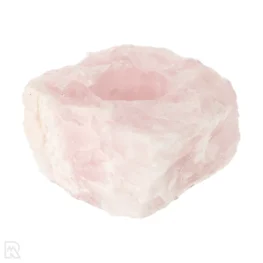 Rose Quartz Tea Light Holder from Brazil with item number 22314