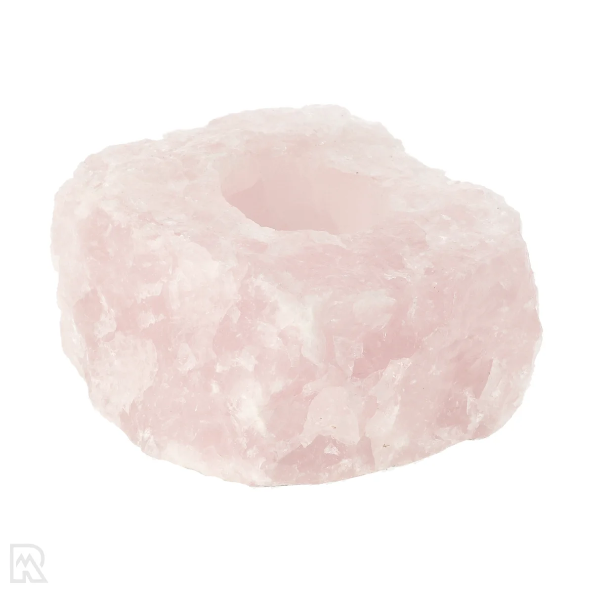 Rose Quartz Tea Light Holder 1 Rose Quartz Tea Light Holder from Brazil with item number 22315