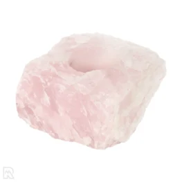 Rose Quartz Tea Light Holder from Brazil with item number 22316