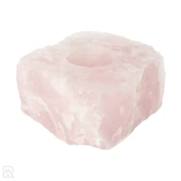 Rose Quartz Tea Light Holder from Brazil with item number 22317