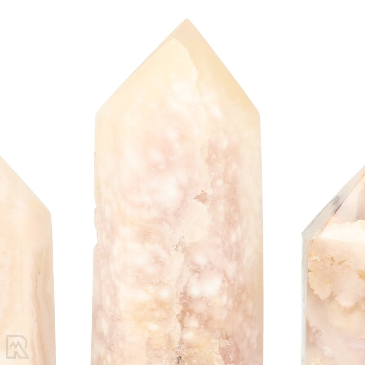 Flower Agate Points 2 Flower Agate Points from Madagascar with item number 22331