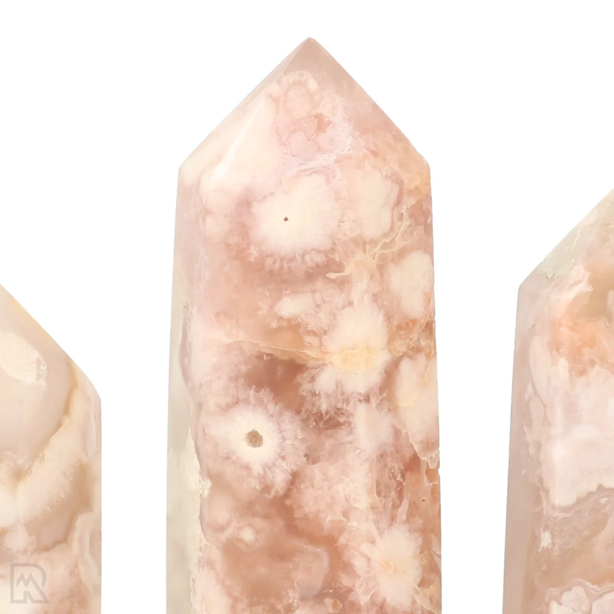 Flower Agate Points 2 Flower Agate Points from Madagascar with item number 22332