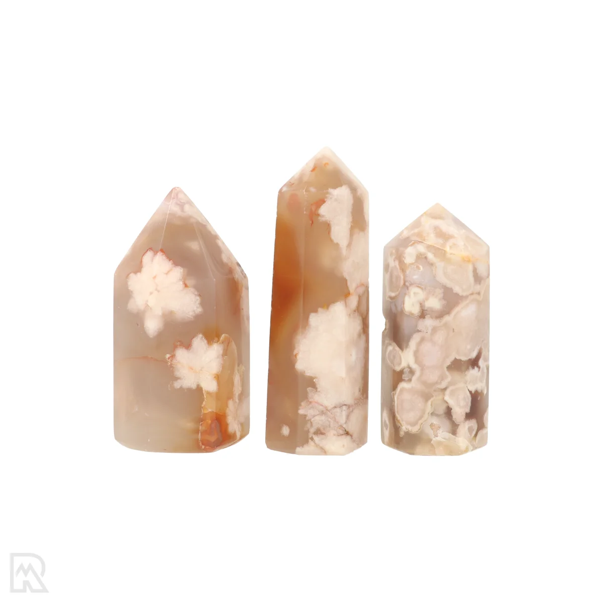 Flower Agate Points 1 Flower Agate Points from Madagascar with item number 22333