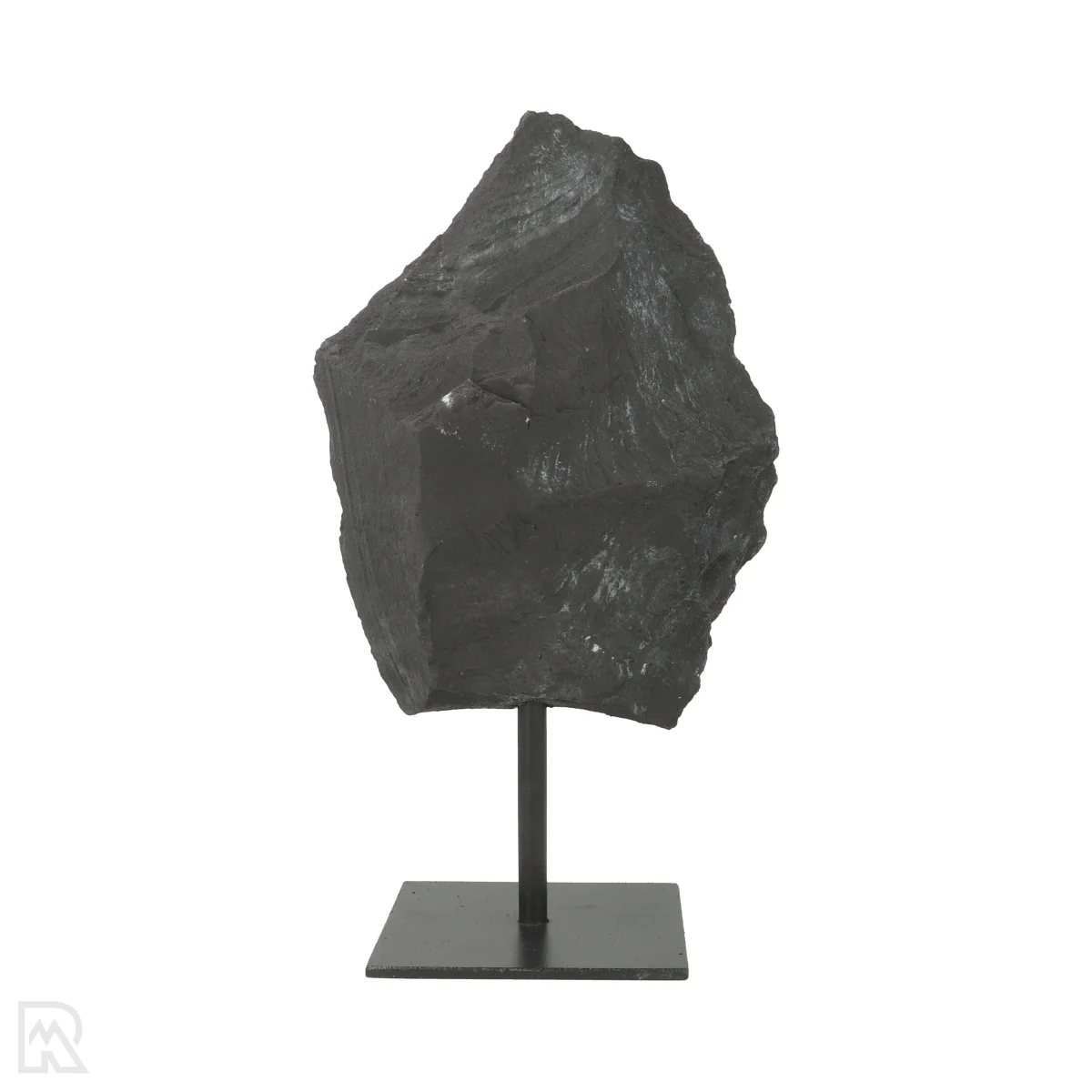 Shungite With Pyrite On Standard 3 Shungite With Pyrite On Stand from Brazil with item number 22356