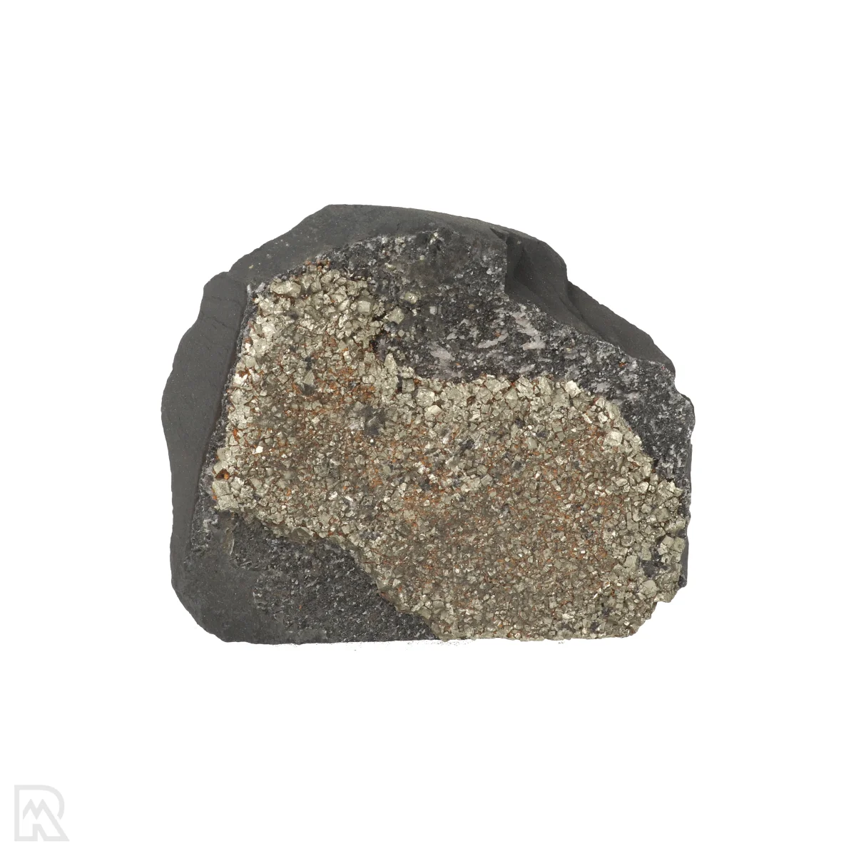 Shungiet Met Pyriet | Cut Base 1 Shungiet Met Pyriet Op Standaard uit Braziliƫ met artikelnummer 22391