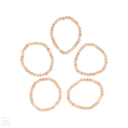 Roze Maansteen Kinderarmband | 4 mm