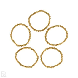 Hematiet "Goud' Kinderarmband | 4 mm