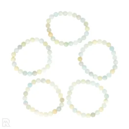 Aquamarijn Mix Kogelarmband | 8 mm