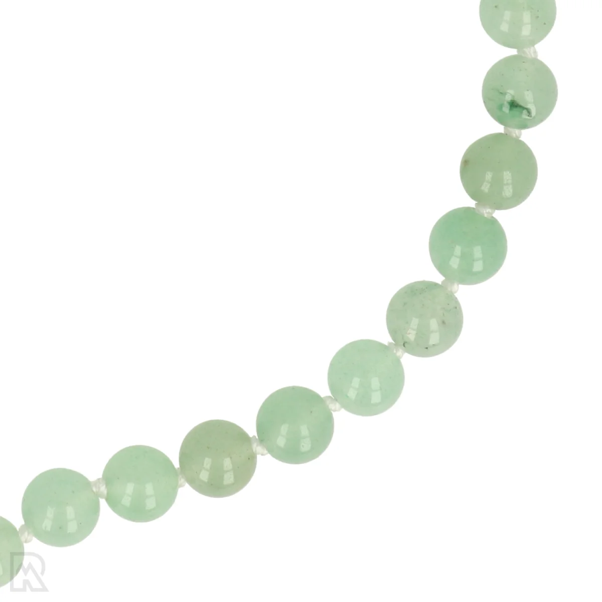 Groene Aventurijn Geknoopte Kralenketting 2 Groene Aventurijn Geknoopte Kralenketting - Afbeelding 2