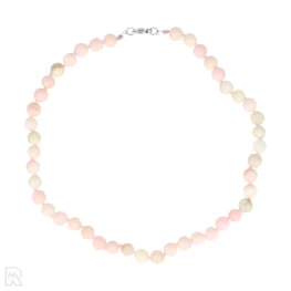 Roze Opaal Geknoopte Kralenketting