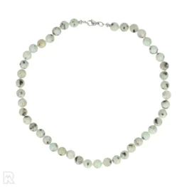 Kiwi Jaspis Geknoopte Kralenketting