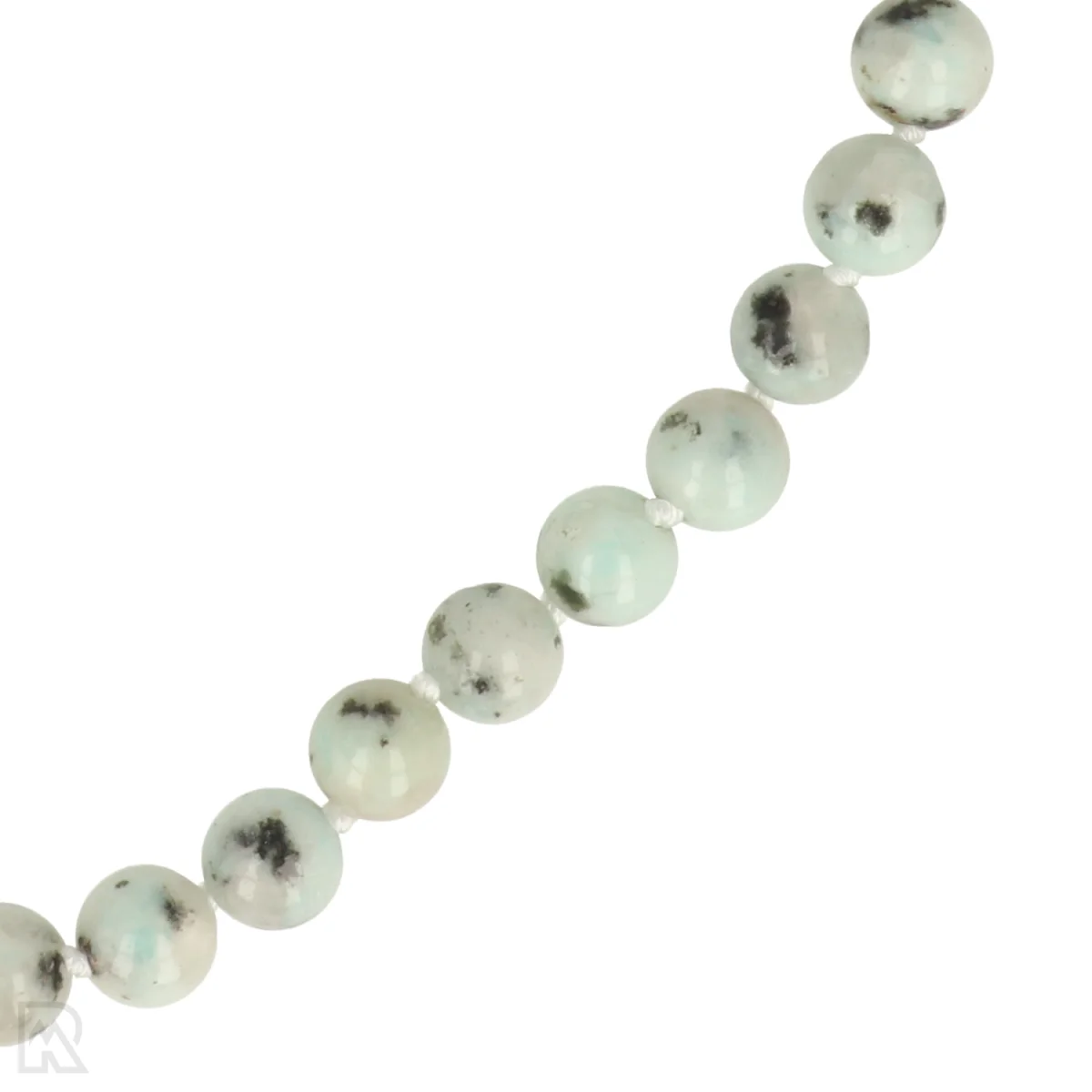 Kiwi Jaspis Geknoopte Kralenketting 2 Kiwi Jaspis Geknoopte Kralenketting - Afbeelding 2
