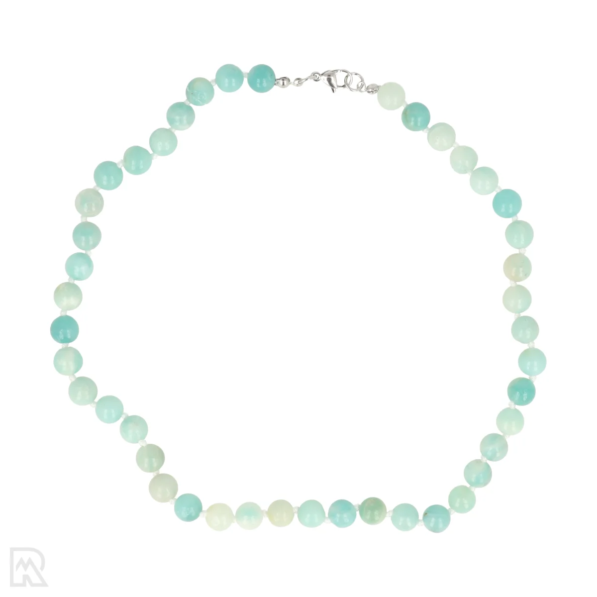 Amazoniet A Geknoopte Kralenketting 1 Amazoniet A Geknoopte Kralenketting