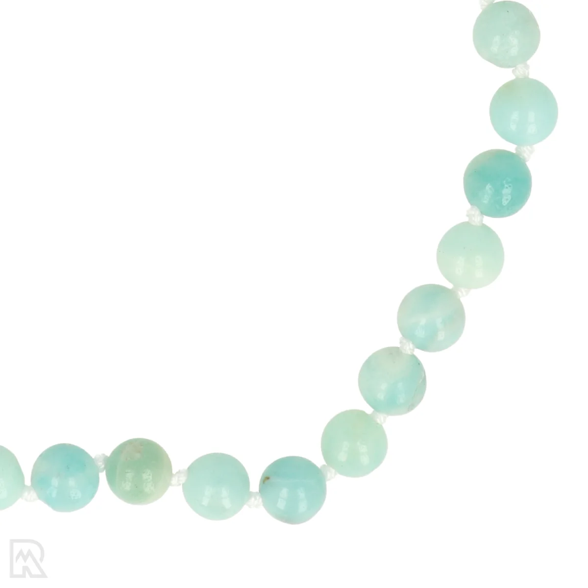 Amazoniet A Geknoopte Kralenketting 2 Amazoniet A Geknoopte Kralenketting - Afbeelding 2
