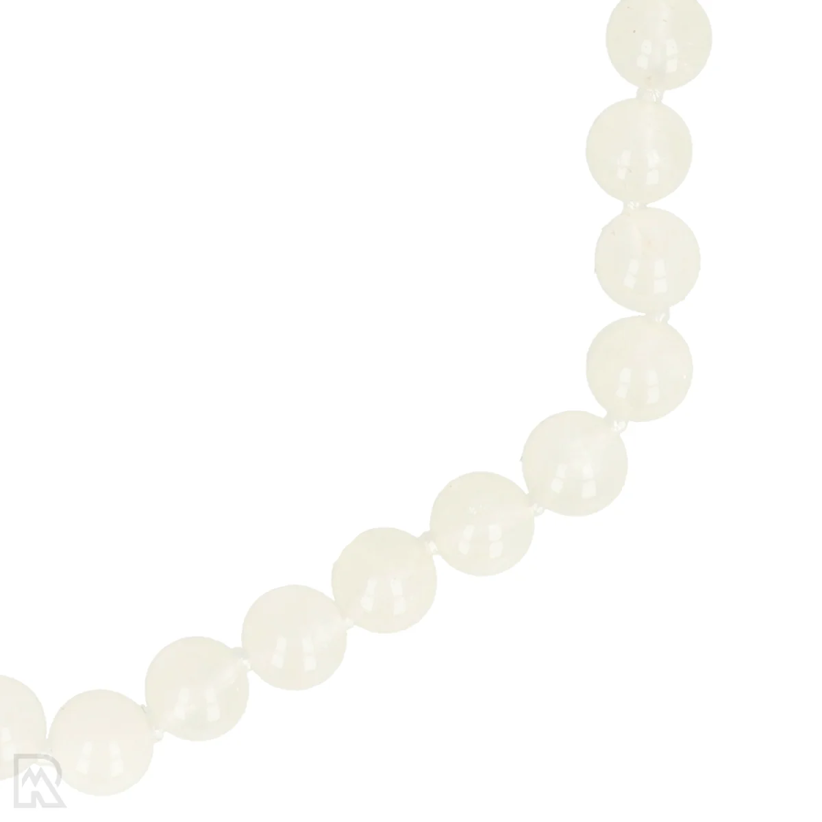 Sneeuwkwarts Geknoopte Kralenketting 2 Sneeuwkwarts Geknoopte Kralenketting - Afbeelding 2