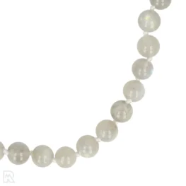 9158 labradoriet wit koord geknoopte kralenketting zoom