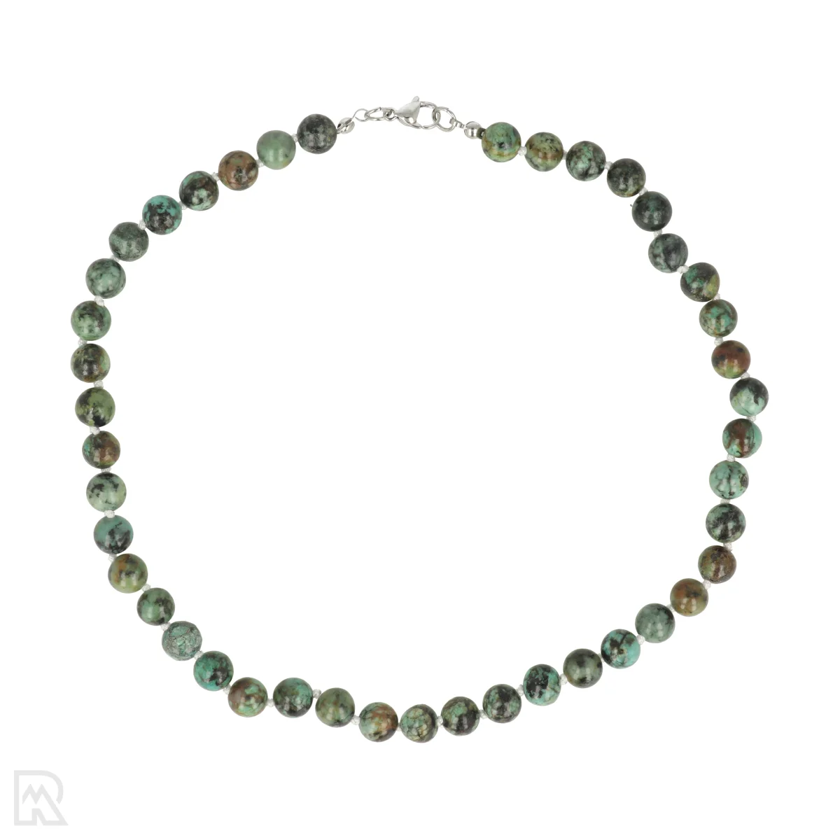 Afrikaanse Turkoois Geknoopte Kralenketting 1 Afrikaanse Turkoois Geknoopte Kralenketting