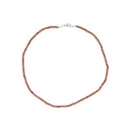 Goldstein Facettierte Perlenkette | 4 mm - 45 cm