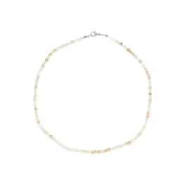 Gold Rutile Quartz Faceted Bead Necklace | 4 mm - 45 cm
