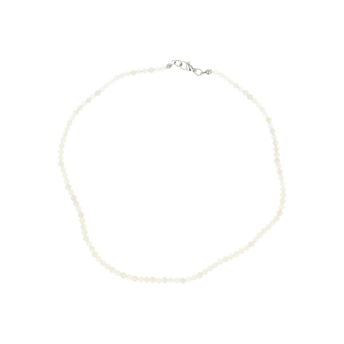 Blauwe Maansteen Facet Kralenketting | 4 mm - 45 cm 1 Blauwe Maansteen Facet Kralenketting | 4 mm - 45 cm