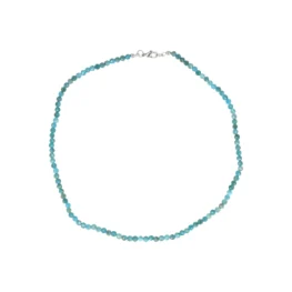 Blauwe Apatiet A Facet Kralenketting | 4 mm - 45 cm