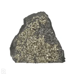 Shungite with pyrite, cut base, from Brazil, item number 22441