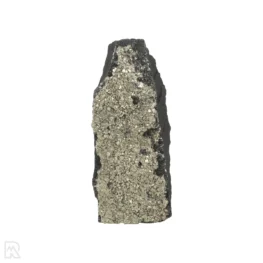 Shungite with pyrite, cut base, from Brazil, item number 22442