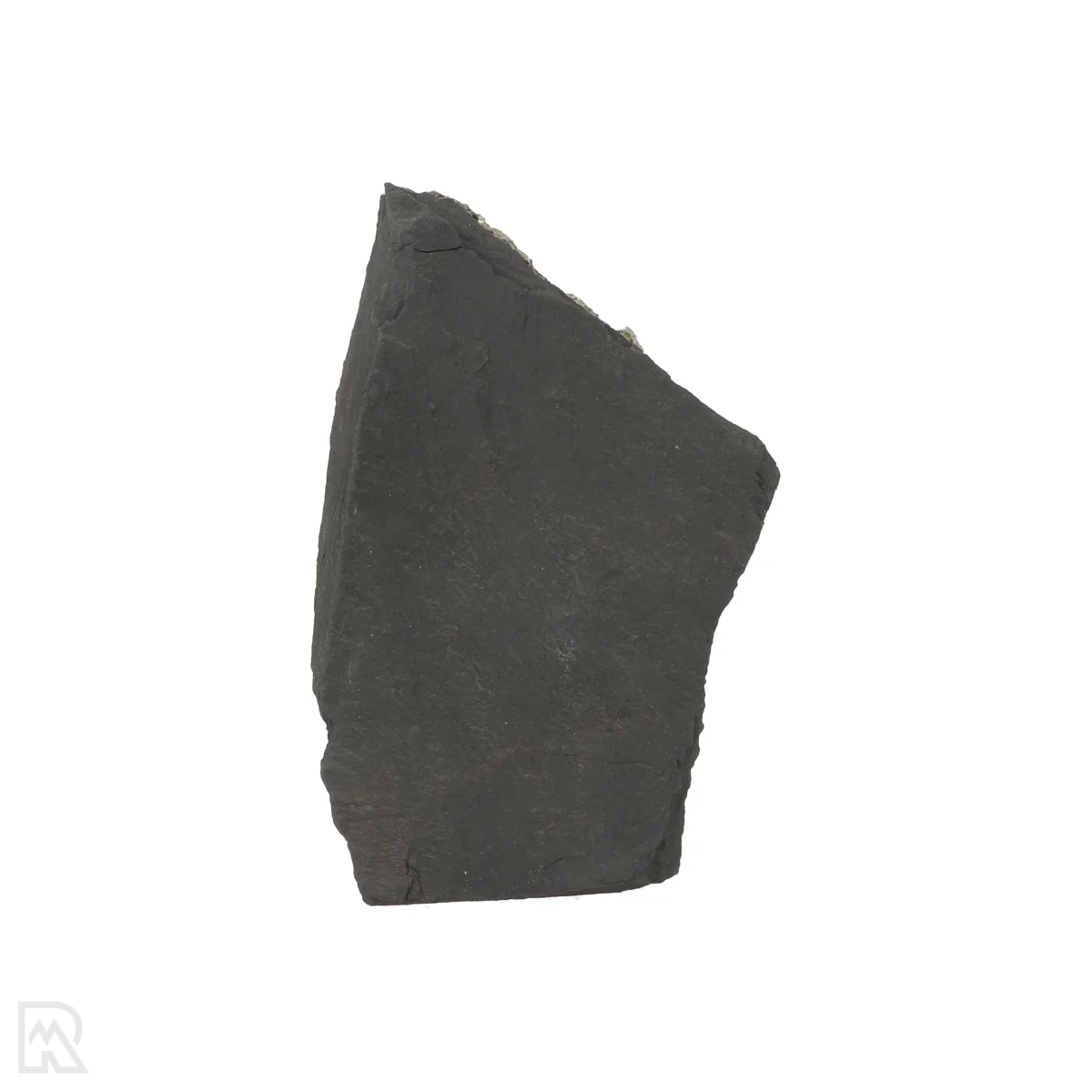 Shungite with Pyrite, Cut-Base 3 Shungite with pyrite, cut base, from Brazil, item number 22444
