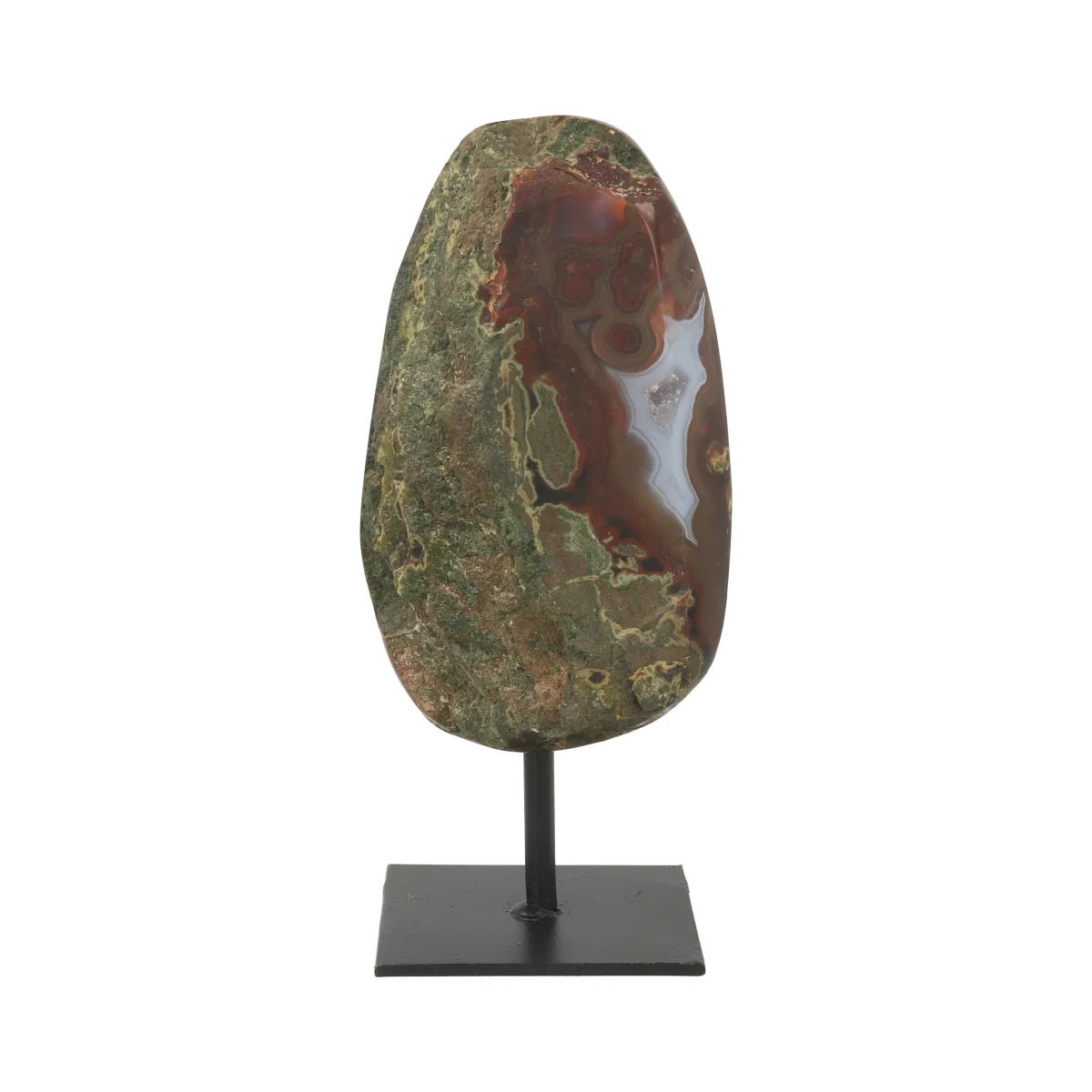 Druzy Agate on a Stand | Q A 3 Agate on a stand from Brazil, item number 22471
