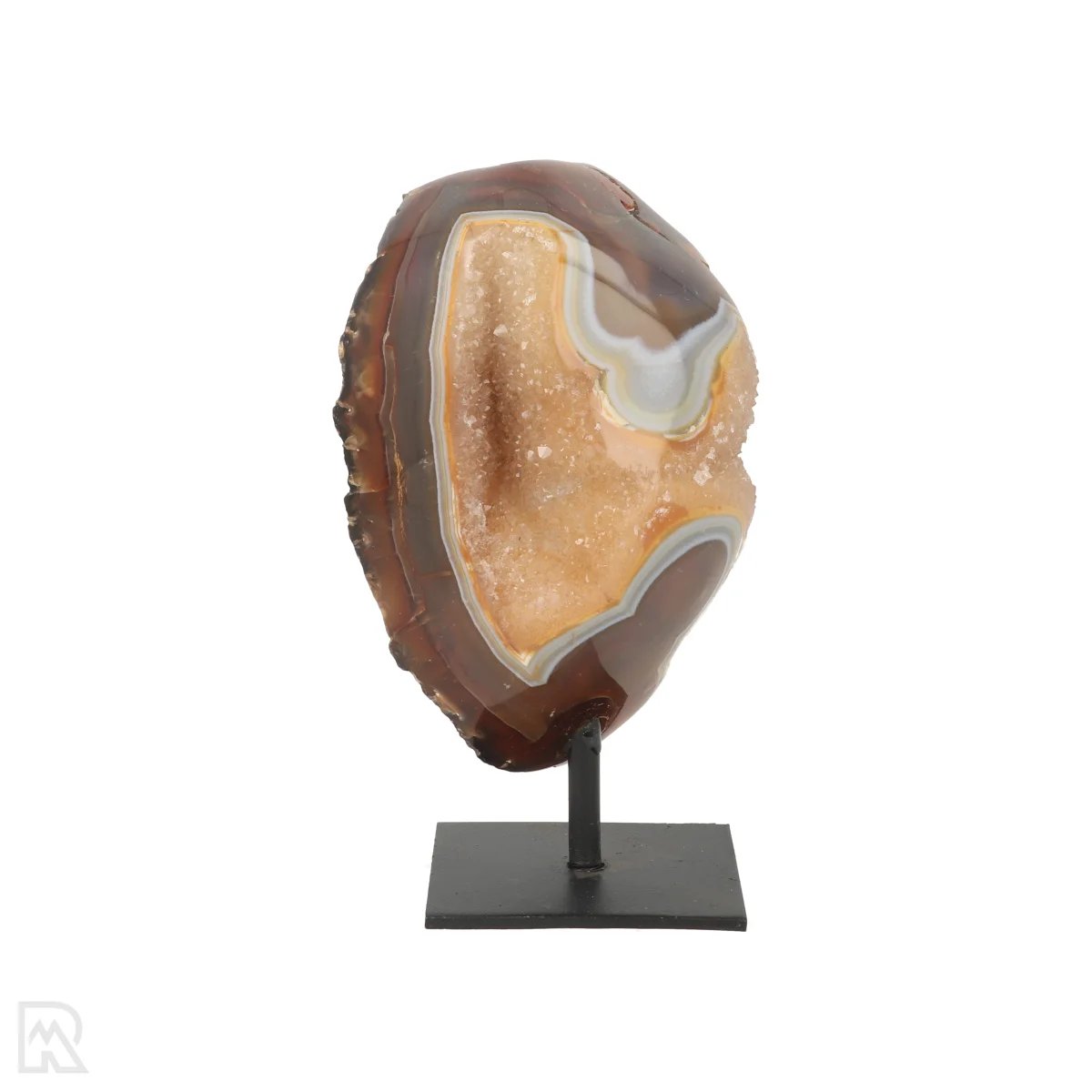 Druzy Agate on a Stand | Q A 1 Agate on a stand from Brazil, item number 22475