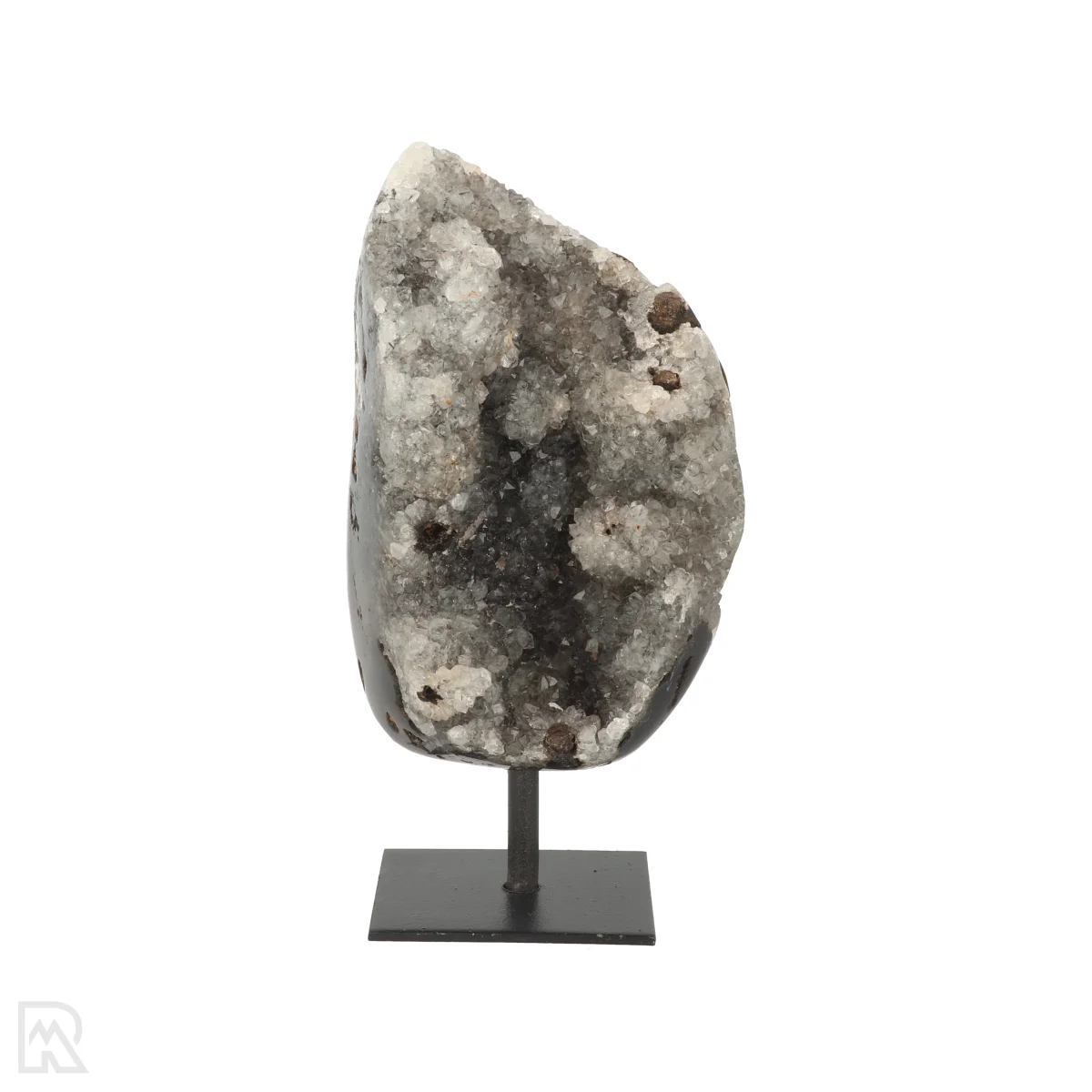 Druzy Agate on a Stand | Q A 1 Agate on a stand from Brazil, item number 22478