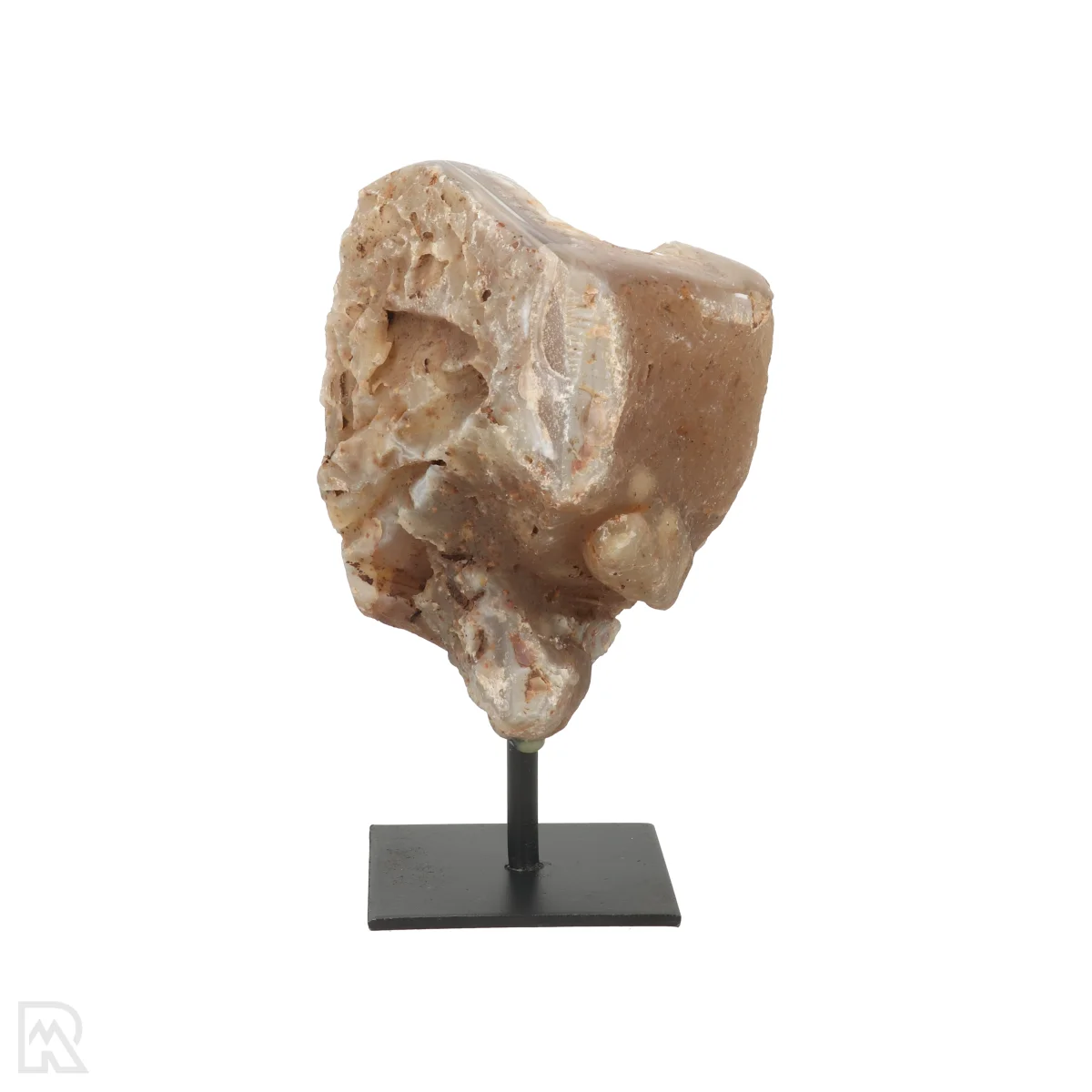 Druzy Agate on a Stand | Q A 3 Agate on a stand from Brazil, item number 22479