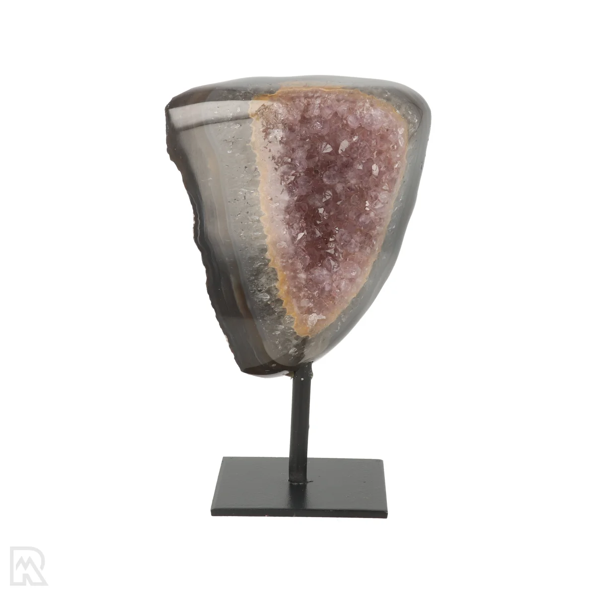 Druzy Agate on a Stand | Q A 1 Agate on a stand from Brazil, item number 22480