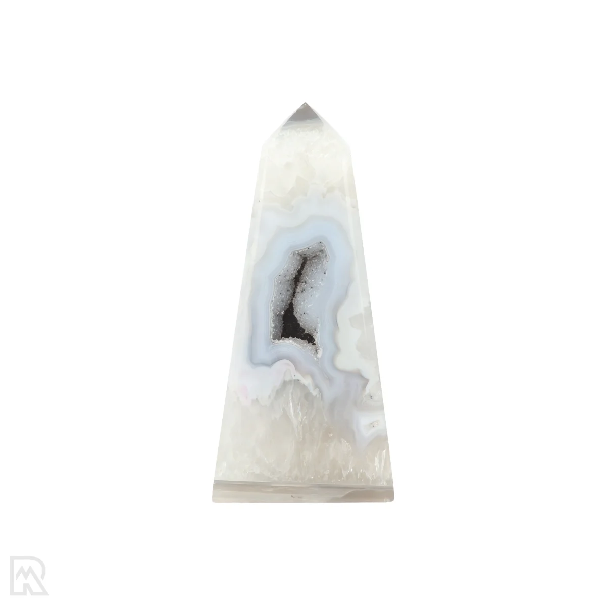 Druzy Agaat Obelisk 1 Druzy Agaat Obelisk uit Braziliƫ met artikelnummer 22522