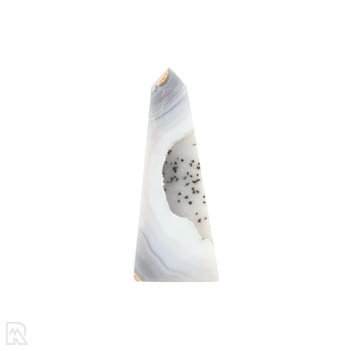 Druzy Agaat Obelisk 1 Druzy Agaat Obelisk uit Braziliƫ met artikelnummer 22527