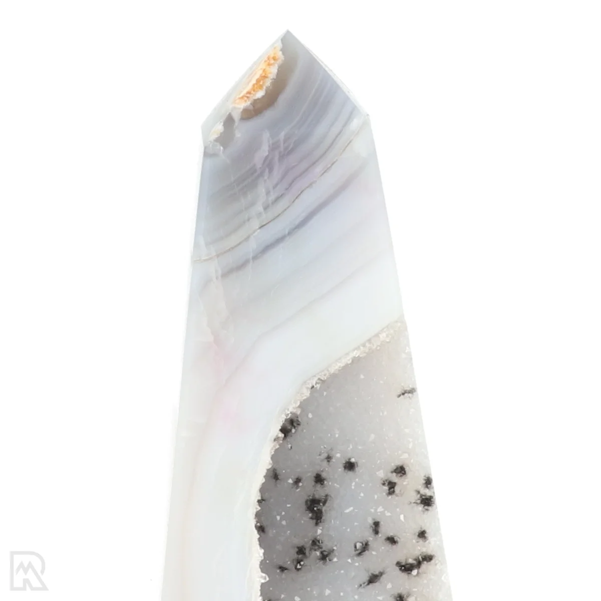 Druzy Agaat Obelisk 2 Druzy Agaat Obelisk uit Braziliƫ met artikelnummer 22527