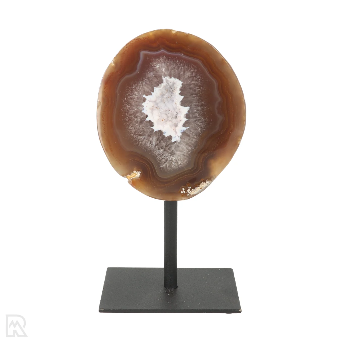 Achat-Geode auf Standard 1 Achat-Geode auf Sockel aus Brasilien mit der Artikelnummer 22557