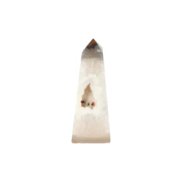 Druzy-Achat-Obelisk aus Brasilien mit der Artikelnummer 22590
