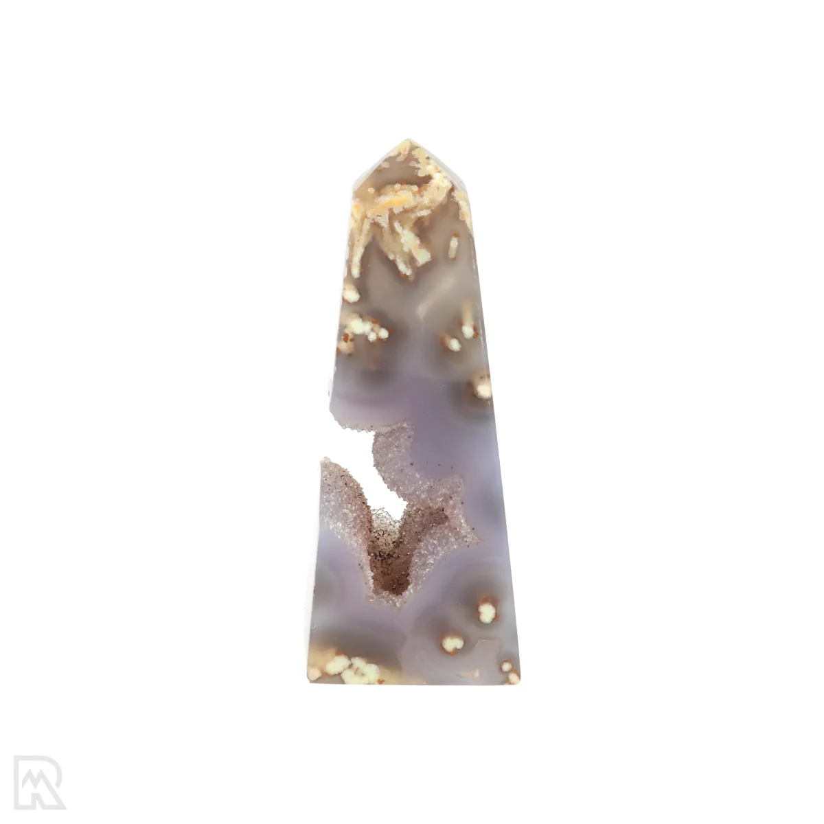 Druzy Agaat Obelisk 3 Druzy Agaat Obelisk uit Braziliƫ met artikelnummer 22602