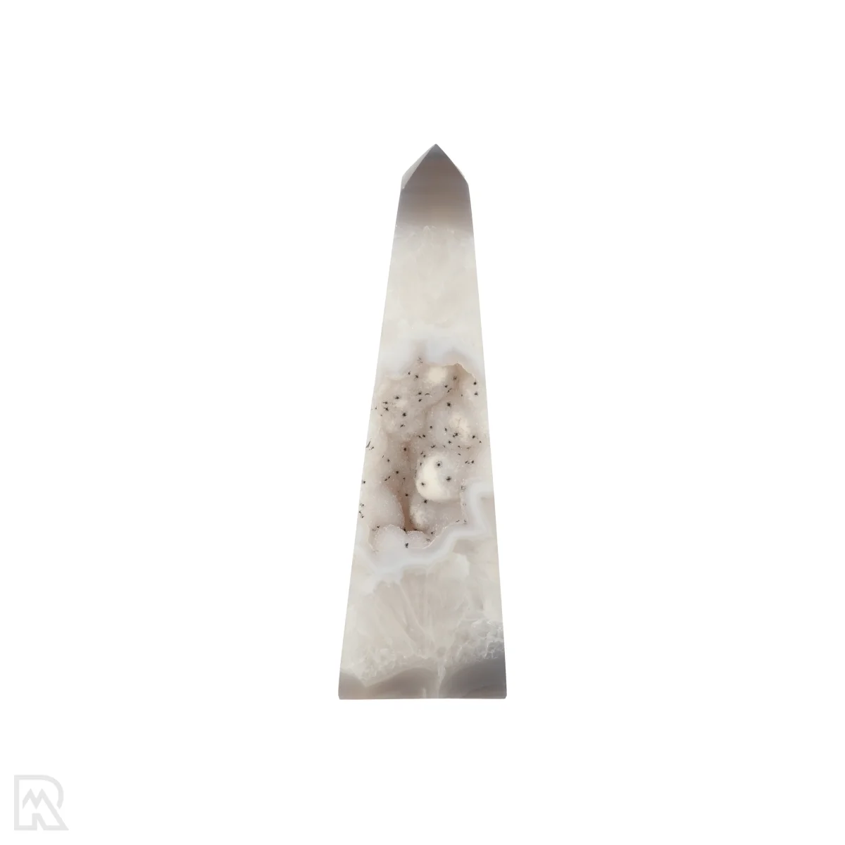 Druzy Agaat Obelisk 1 Druzy Agaat Obelisk uit Braziliƫ met artikelnummer 22604