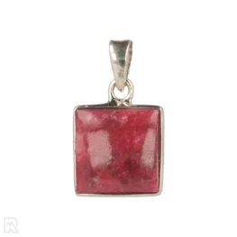 Thulite Silver Pendant from India, item number 22607