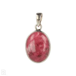 Thulite Silver Pendant from India, item number 22609