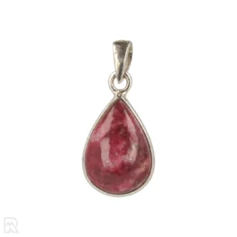Thulite Silver Pendant from India, item number 22610