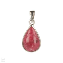 Thulite Silver Pendant from India, item number 22612