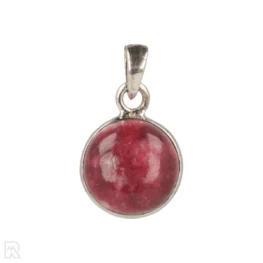 Thulite Silver Pendant from India, item number 22614