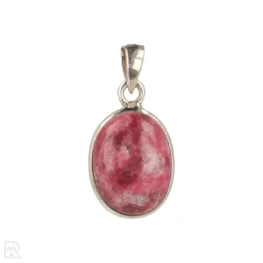 Thulite Silver Pendant from India, item number 22615