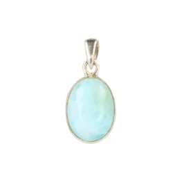 Larimar Zilveren Hanger | S