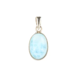 Larimar Zilveren Hanger | S